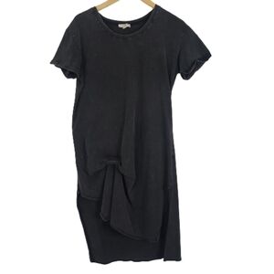 Umgee charcoal gray burner Double Split tunic top